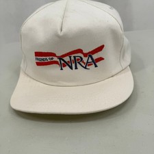 Friends of NRA White Snapback Baseball Cap Made in USA Vintage