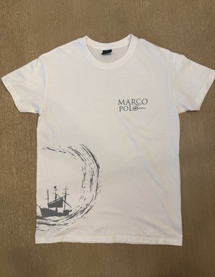 Marco Polo Korčula Men's S White Short Sleeve Double-Sided Nautical Tee Sz S