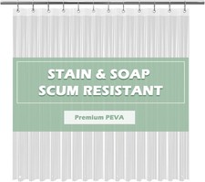 Clear Shower Curtain Liner 5g Heavy Duty PEVA Waterproof with 72''x72" New