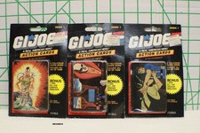 Set of Three 1986 G.I. Joe Action Cards Series 1 Still Sealed New
