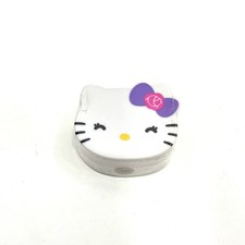 Sanrio Hello Kitty Face Pencil Sharpener White Purple Bow 2015 Sealed