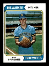 1974 Topps #574 Bill Parsons   NM/NM+ X3726533