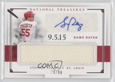 2016 National Treasures Game Dated Signatures 79/99 Stephen Piscotty Auto 5x0