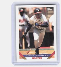 1993 Topps Deion Sanders #795 Braves