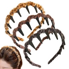 High Skull Headband Decorative Headwear Styling 3Piece Non-Slip Robust