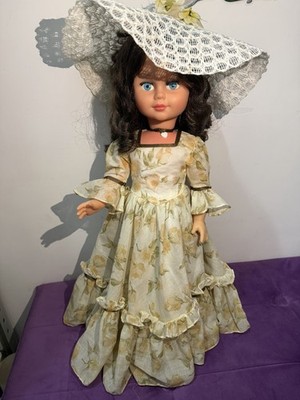 SELTENE DAMEN FURGA SEBINO VINTAGE PUPPE DOLL PUPPE MUNECA 56 CM 80er