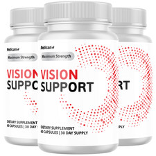 Vision Support-EyeHealth Dietary Supplement-Vision Support with Lutein-3 Bottles