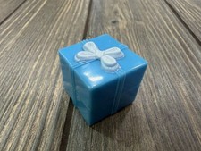 Vintage MGA Blue Gift Box Toy With White Bow Design Bratz
