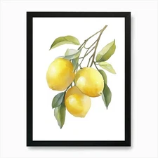 Abstract watercolors painting of le Framed Wall Art Poster Canvas Print Picture