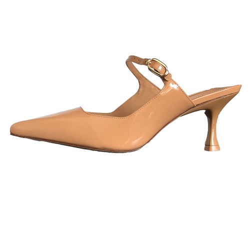 Larroude Ines leather patent Brazilian shoes size 8.5 New