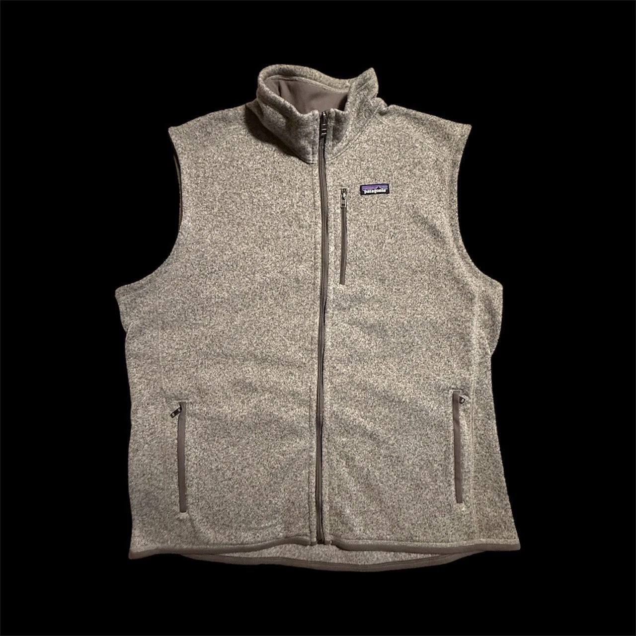 Patagonia Vest Mens 2XL Gray Better Sweater Full Zip Fleece Pockets Chest Pocket