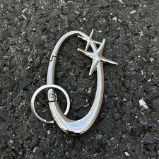 Y2K Punk Star Oval Essential Icon Carabiner Keychain Mountaineering Car Key Ring