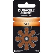 Size 312 DURACELL, 60 Hearing Aid Batteries. Total of 60 Batteries. Exp 2029