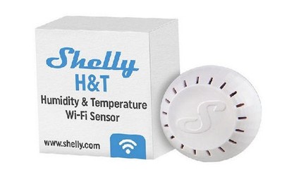 Shelly H&T Weiß, Wlan, Hygrometer, Luftfeuchtigkeits- und Temperatursensor