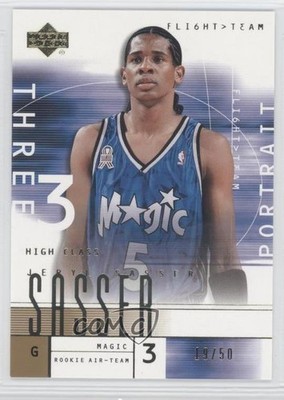 2001-02 Upper Deck Flight Team Gold 19/50 Jeryl Sasser (Portrait) #96 0o9