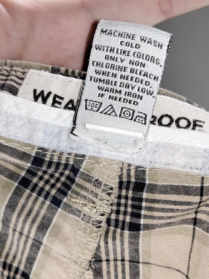 Pantalones cortos chinos impermeables para hombre talla 34 multicolor a cuadros ropa informal clásica Foto 4 de 4