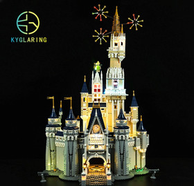 LED Light Kit for Disney Castle - Compatible with LEGO&reg; 71040 Set (Remote)