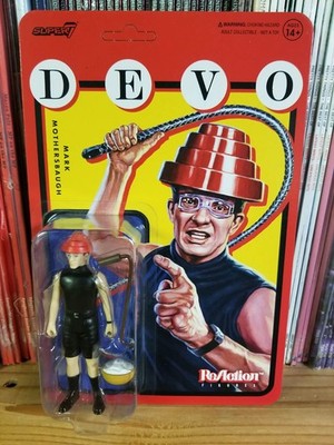 Devo ReAction Mark Mothersbaugh Figure Whip It NEW/SEALED SUPER 7 UNPUNCHED