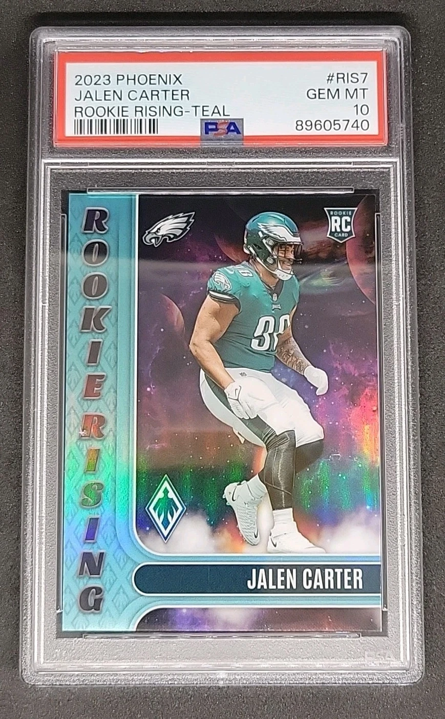 Jalen Carter Panini Phoenix Rookie Rising #RIS7 Teal