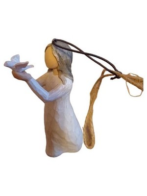 Willow Tree Soar Engel Figur Kunstharz 17cm Weiß Romantisch Deko