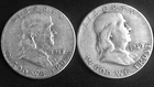 LOT #SLIM3   1949-P, 1949-S   FRANKLIN HALF DOLLARS