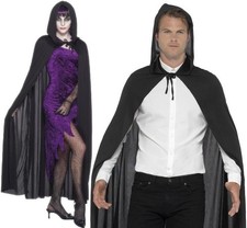Erwachsene Kapuzenkost&uuml;m Cape schwarz Buch Tag Halloween Umhang von Smiffys