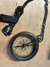 Henry Hughes London Vintage Compass with Case Made In England