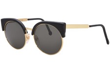 RetroSuperFuture Lucia 925-3A Sunglasses Women Black Lizard/Gold/Green/Grey 53mm