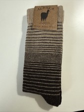 Alpaca Thermal Wool Socks for Women and Men - 1 PAIR - Thick Knitted  3098