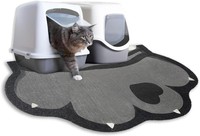 Katzenklo Matte Rutschfest Wasserdicht 60X40 Cm Leicht Zu Reinigen Grau Katzen