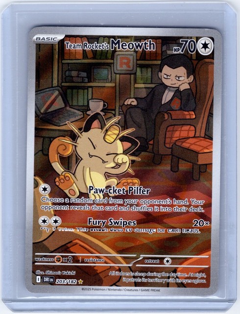 Team Rocket's Meowth #203 (Destined Rivals (2025))