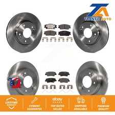 Front Rear Disc Brake Rotors And Ceramic Pads Kit For Hyundai Venue Kia Soul