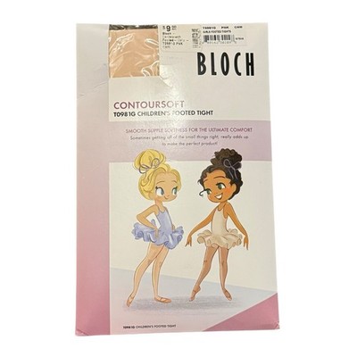 Bloch Contoursoft T098 1G Children s Footed Tights Pink Size M