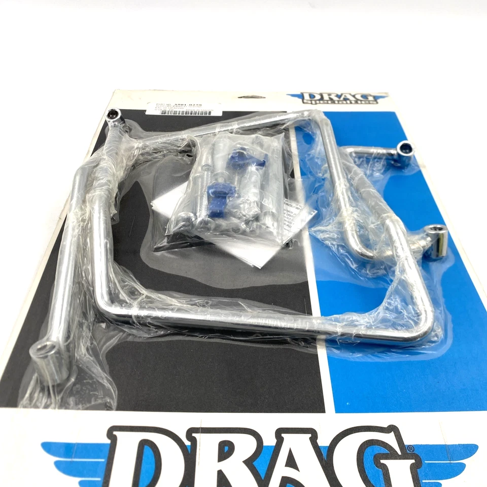Soportes de soporte para alforja cromados Drag Specialties 3501-0258 91-17 Dyna FXD Foto 3 de 4