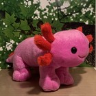 Build A Bear Valentines Axolotl Plush Red Pink Love You Alotl BAB Stuffed Animal — photo 3