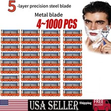 4 1000PCS Shaving Razor Blades Refills Compatible for GiIIette Fusion 5 Proglide