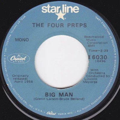 The Four Preps 26 Miles (Santa Catalina) Vinyl Single 7inch Capitol