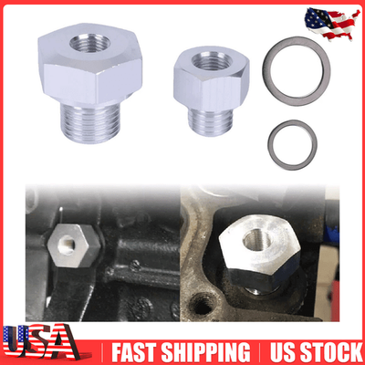 #ad #ad Oil Pressure Adapter Fit For Chevrolet LS1 4.8 5.3 6.0 Swap M12 M16 US Stock $5.99