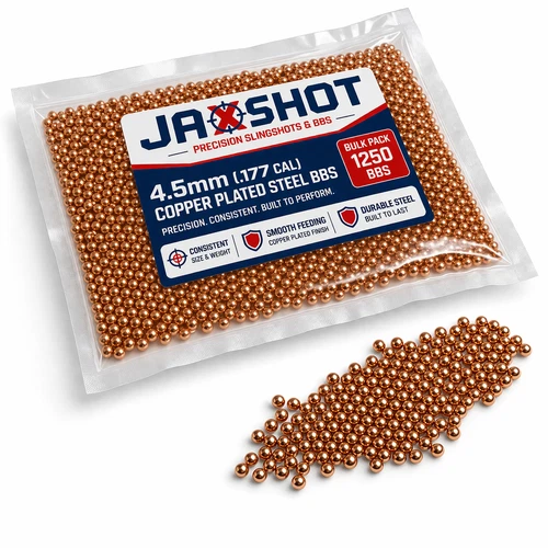 1,250 ct Copper Plated Steel Metal BBS 4.5mm (.177 Cal) - Jaxshot (BC Precision)