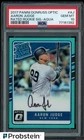 2017 Donruss Optic Aqua Prizm Aaron Judge RC Rookie ON CARD AUTO 83/125 PSA 10