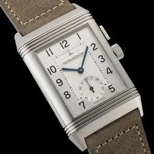 Jaeger-LeCoultre Reverso Duo Q2718410 Stainless Steel Black Dial #SU077