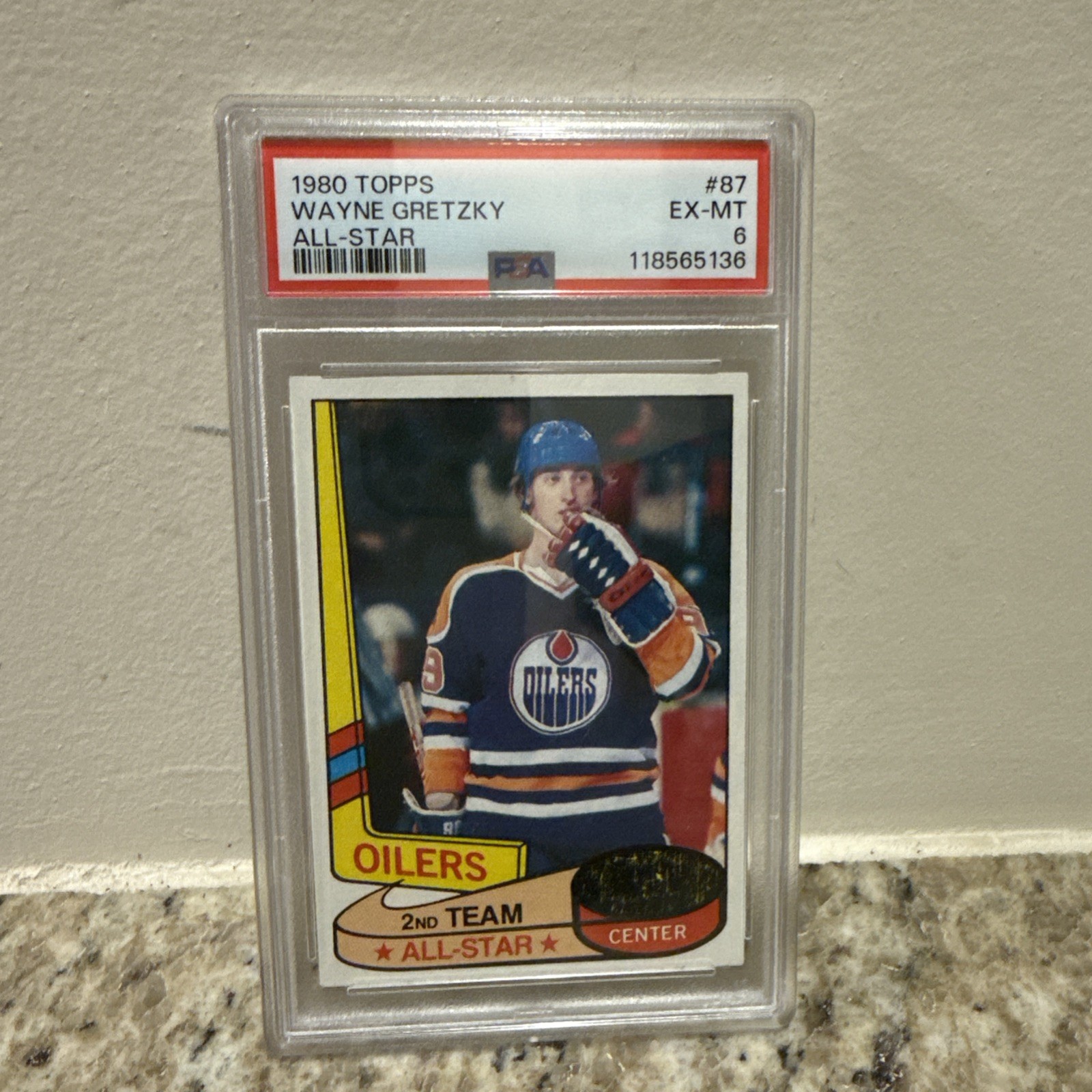 1980-81 Topps Hockey Wayne Gretzky All Star #87 2nd Year PSA 6 - New Grade 🔥