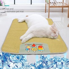Pet Mat Ice Cool Grass Mat Dog's Nest Tengzhu Cooling Summer Pet's Nest Cat Slee