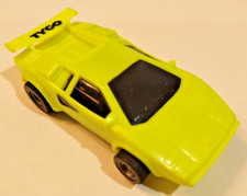 Tyco 440-X2 Lamborghini Neon Fluorescent YELLOW HO Scale Slot Car New 