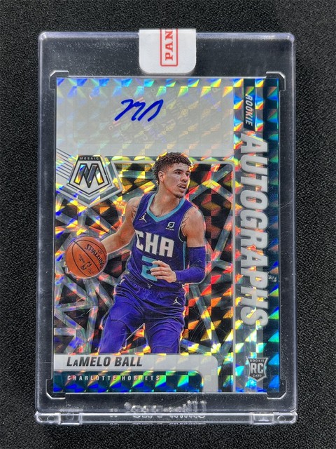 2020-21 Panini Mosaic Lamelo Ball Mosaic Prizm Rookie RC Auto Hornets #RA-LBL