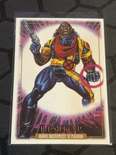 2024 SkyBox Marvel Masterpieces 92 Platinum Bishop #6 Leather
