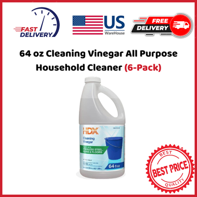 #ad 64 oz Cleaning Vinegar All Purpose Household Cleaner 6 Pack $15.96