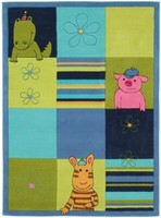 Top! Kinderteppich / Kinderzimmerteppich Lifestyle Tiere Blau 120X180Cm Neu
