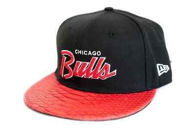 New Era Chicago Bulls Script Red Python Hat - Just Don Style Hat