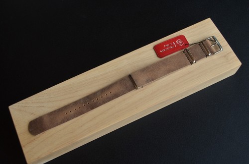 22 mm Cinturino artigianale Handmade Italy Pullup Crazy Horse Leather Strap Band - Picture 2 of 10